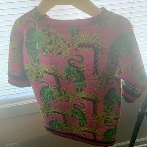 Pink and Green Gucci Dress